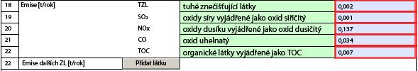 Pokud zdroj spaluje více druhů paliv se stejným kódovým označením (např.