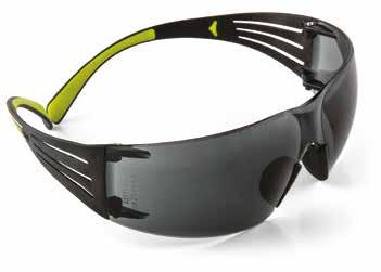 Katalog ochranných brýlí 3M Comfort 15 3M Secure Fit řady 400 Ochranné brýle 3M SecureFit 400 mají bezobroučkové zorníky a postranice s pevnou délkou.