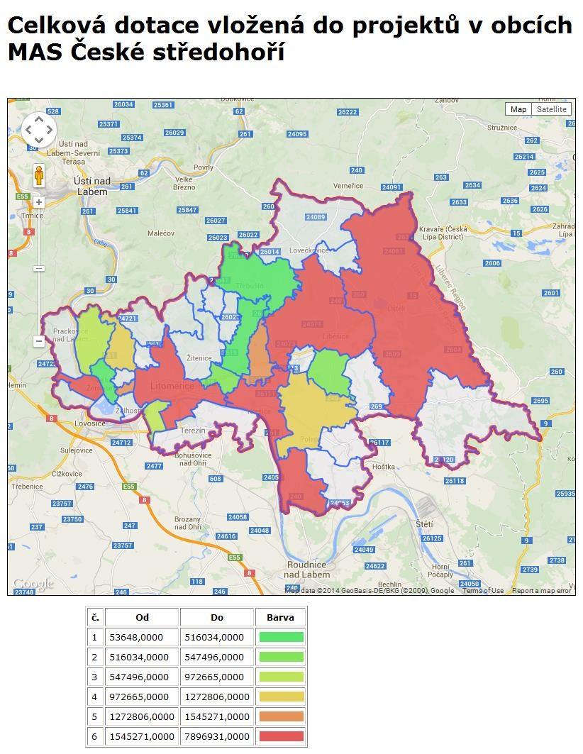 Péče o kulturní dědictví Českého středohoří 19 10873865,0000 8626406,0000 4. Infrastruktura cestovního ruchu 3 1191584,0000 1071977,0000 5. Podpora služeb cestovního ruchu 1 519562,0000 298852,0000 6.