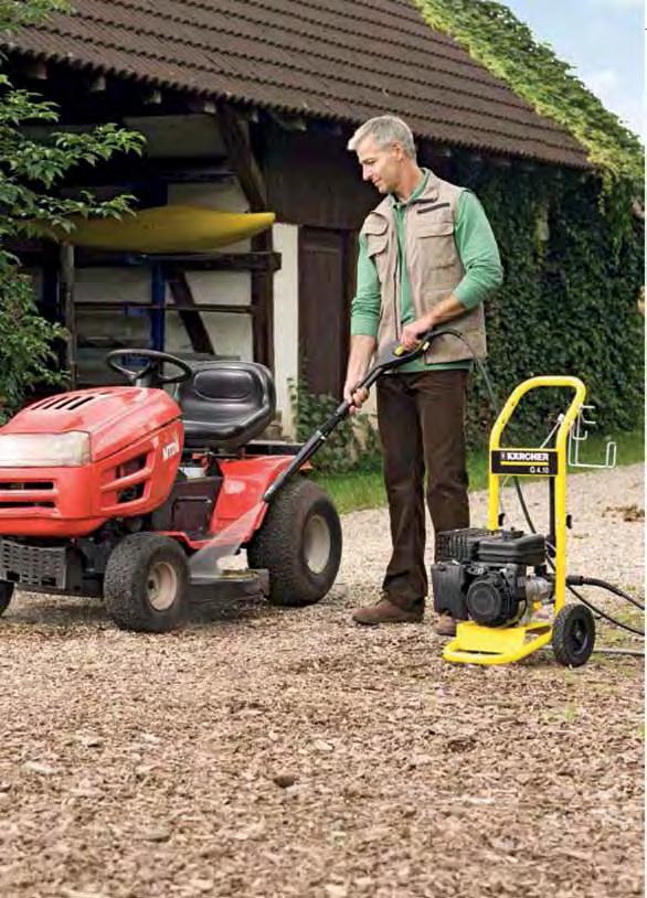 VySOKOTlaké čističe s benzinovým motorem Maximální flexibilita. Zcela bez elektrického proudu. Řada G to umožňuje.