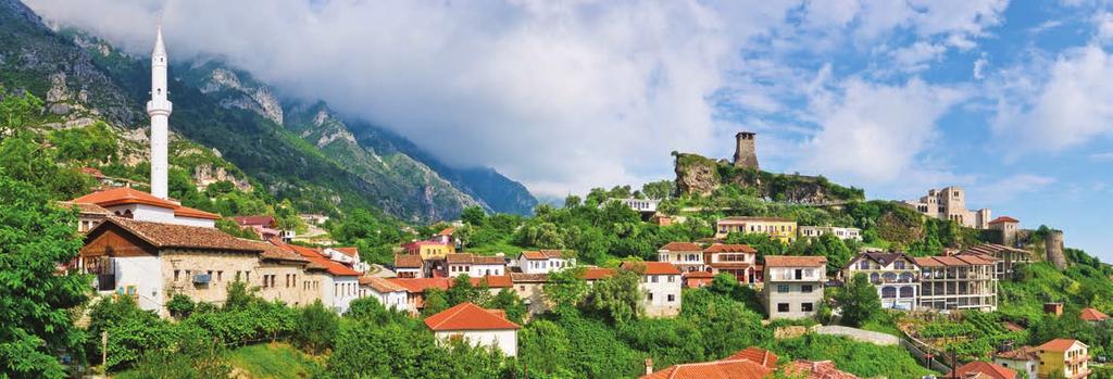 Je to malá krajina na balkánskom polostrove, ktorá na severozápade hraničí s Čiernou Horou, na severovýchode s provinciou Kosovo, na východe s Macedónskom a na juhu s Gréckom.