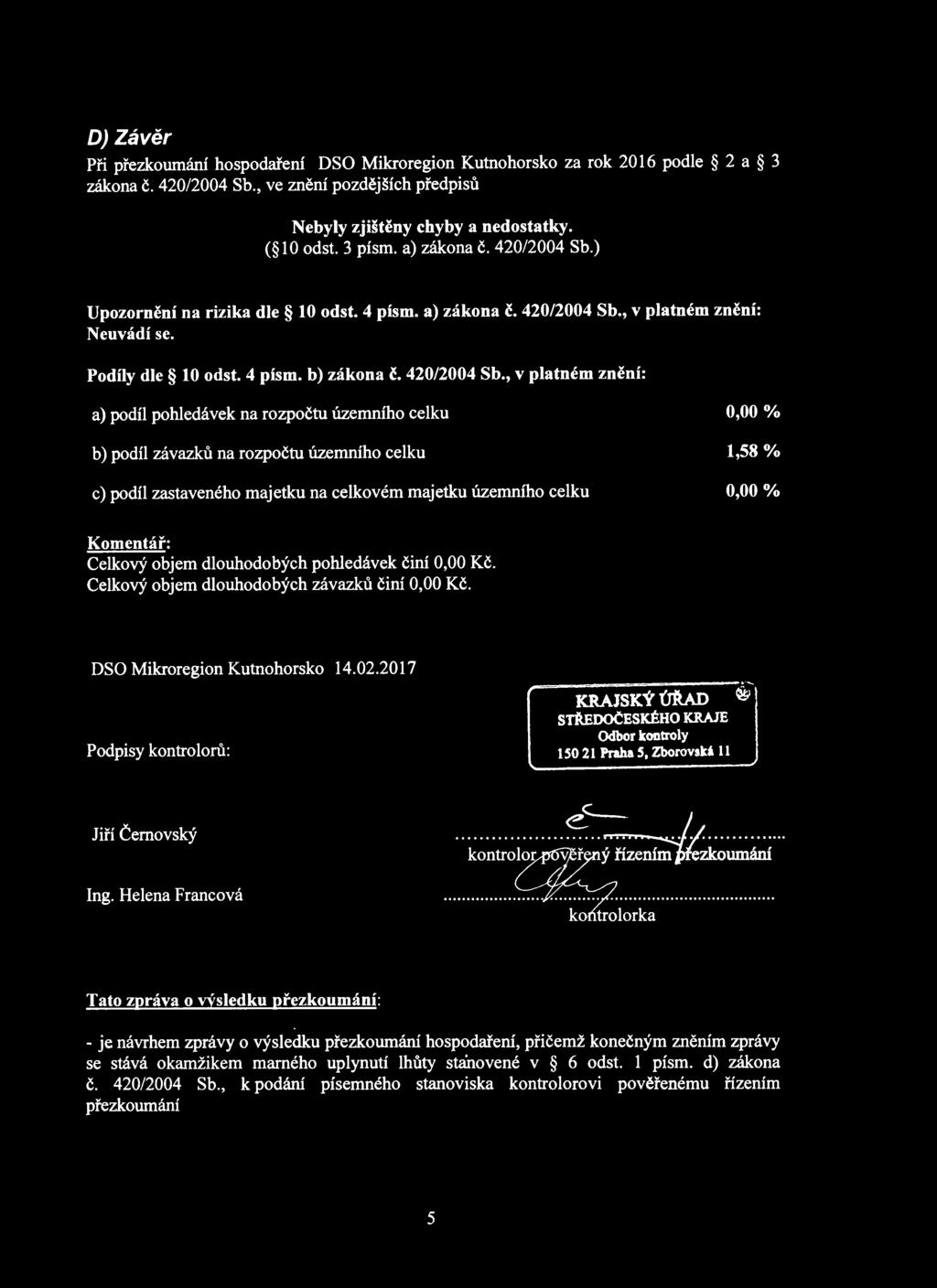 ) Upozornění na rizika dle 10 odst. 4 písm. , v platném znění: Neuvádí se. Podíly dle 10 odst. 4 písm. b) zákona č. 420/2004 Sb.