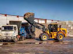 JCB Hladké odpružení nákladu omezuje rázové zatížení a tím se snižuje vypadávání materiálu a strukturální stres a zvyšuje se komfort obsluhy.