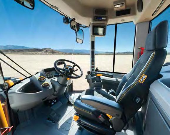 COMMANDPLUS. NEJNOVĚJŠÍ KOLOVÉ NAKLADAČE JCB 427 A 437 SE MOHOU POCHLUBIT ZCELA NOVOU KABINOU COMMANDPLUS.