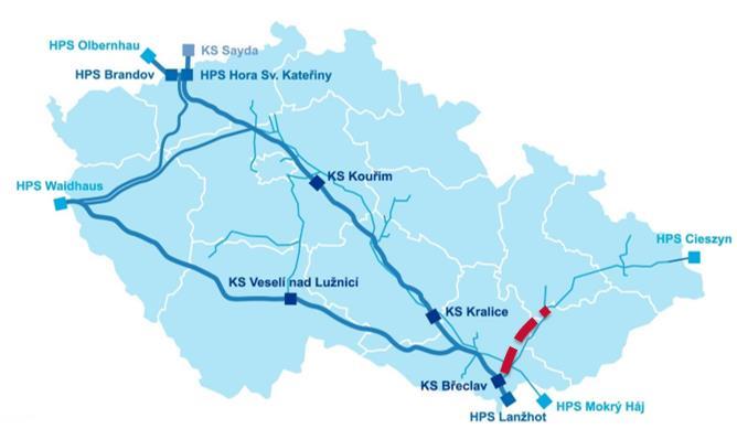 Název projektu: Moravia Capacity Extension Kód projektu: DZ-3-005 Stav projektu: non-fid ENTSOG kód: N/A Předpokládaný rok zprovoznění: 2022 Kategorie projektu: Zvýšení výstupní kapacity do domácí