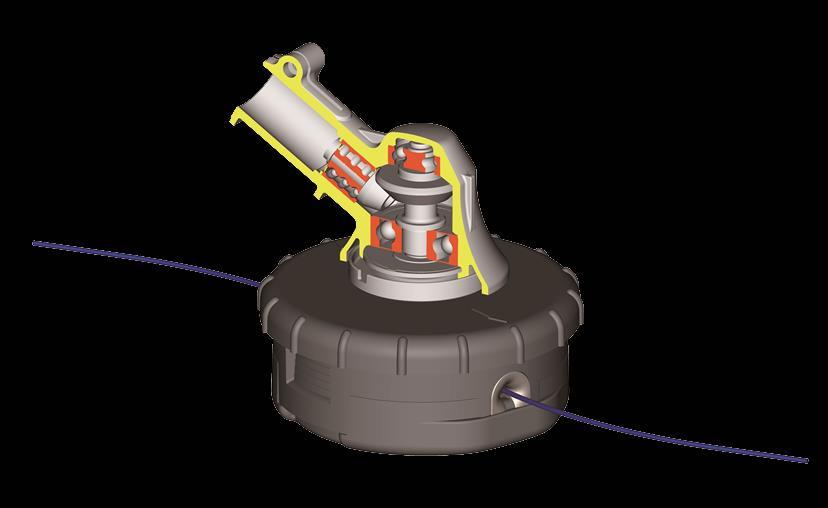 VYŽÍNAČE A KŘOVINOŘEZY HIGH TORQUE úhlový převod Unikátní úhlový převod zajišťující 50% nárůst kroutícího momentu.