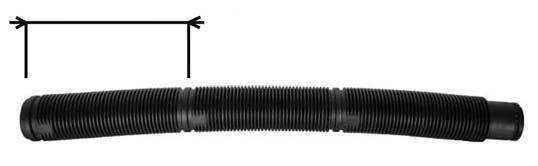 Prechodky: DN60 = 33cm (s bajonetom) a DN80 = 25cm (bez bajonetu) Ohybná vložka do komína s prechodkami