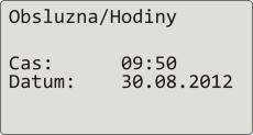 Obslužná úroveň Vystup4 obsluha 4. výstupu Sg4 Pr Spo Sg4 Pr Hor Sg4 Odch Spo Sg4 Odch Hor Spodní signalizační mez, absolutní hodnota. Rozsah: -999 až Sg4 Pr Hor ºC.