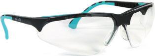 68245 Ochranné brýle MAX K9 4 Nemlžící polykarbonátový zorník. Nylonová ramínka s nastavitelnou délkou, s možností naklonění bodu upevnění. Měkké nosní sedýlko z PVC.