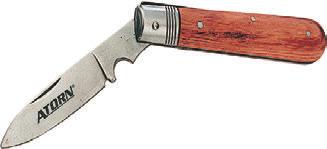62094 Pracovní (kuchyňský) nůž 0 Nerezová čepel. Plastové držadlo, manuální stahování.