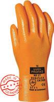 Ochranné rukavice 68075 Nitrilové jednorázové rukavice Dermatril u - Jednorázové nitrilové rukavice, bez pudru - Konečky prstů jsou pro větší jistotu úchopu lehce zdrsněné - Vysoká odolnost proti