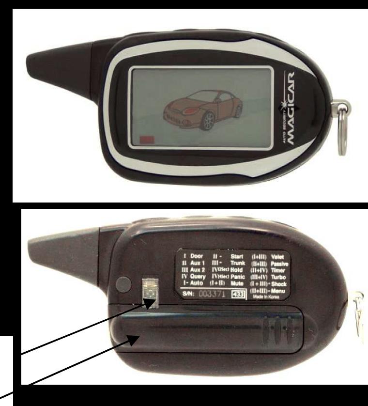 c - DÁLKOVÝ OVLADAČ Technické údaje Frekvence 433,92 MHz Stabilita frekvence +/- 2ppm/rok Vnější rozměry 86 x 39 x 20 mm Hmotnost 33,50 g (bez baterií) Vysílací výkon 10 mw Pracovní teplota