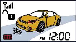 POZOR! Pokud máte na autě zapnutá výstražná světla a zapnete autoalarm, můžete spustit sirénu!