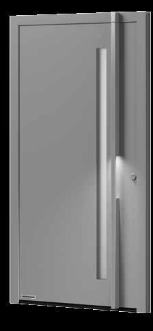 ThermoSafe Motiv 823 hliníkový profil madla v  RC 3 Certifikovaná bezpečnost * v závislosti na velikosti dveří, uvedené hodnoty pro RAM 1230 2180 mm