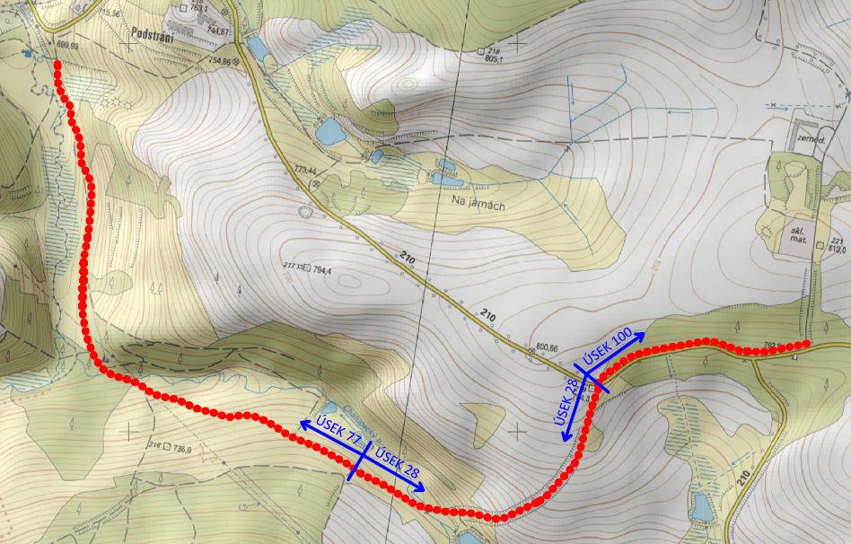 Úsek 28+77+100 2,96 km