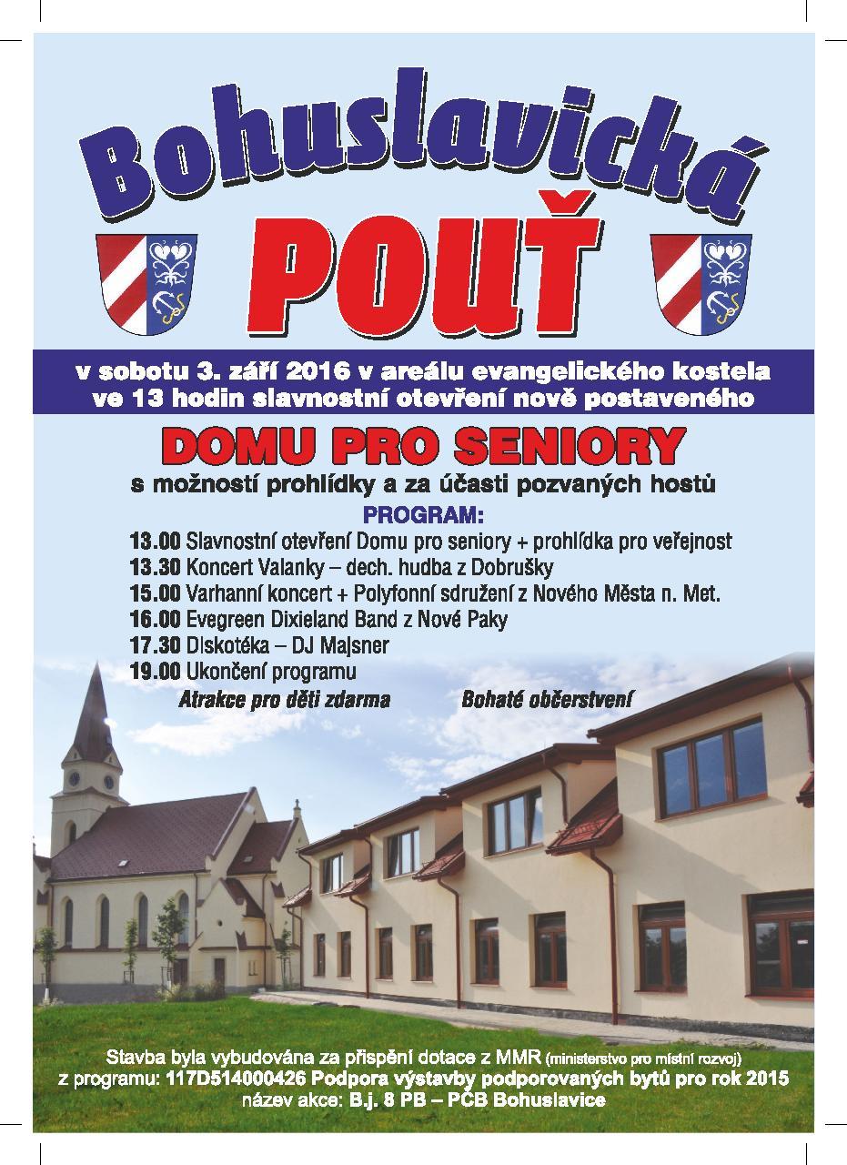 Zpravodaj obce Bohuslavice - Občasník Redakce: Vydává: Obec Bohuslavice, v počtu 350 výtisků.