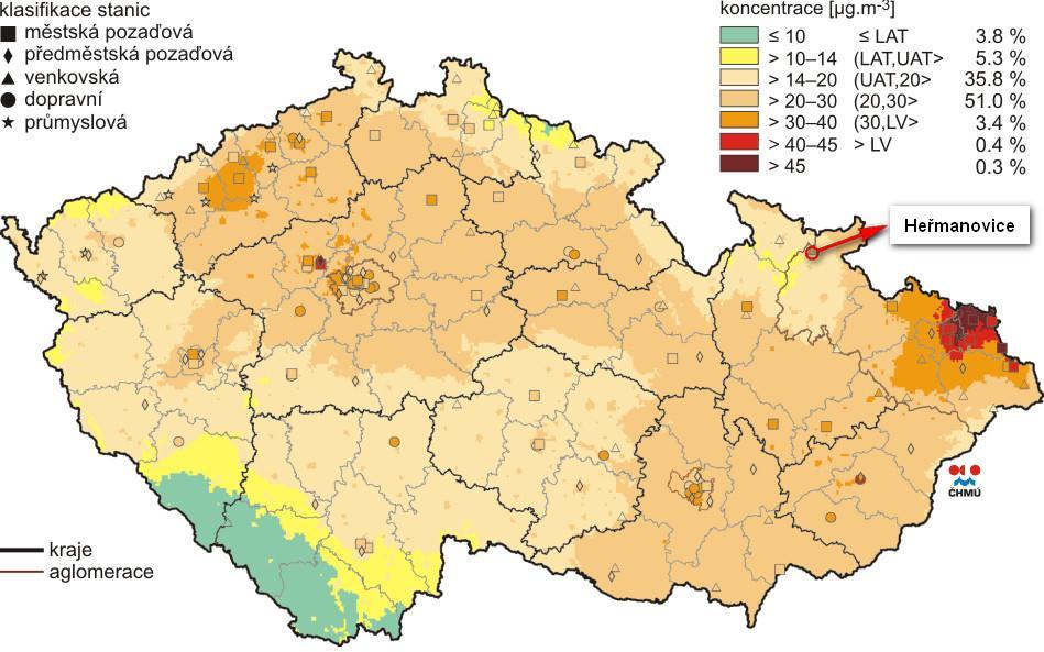 Rozptylová studie pro obec Heřmanovice str. 16 z 41 Obr.