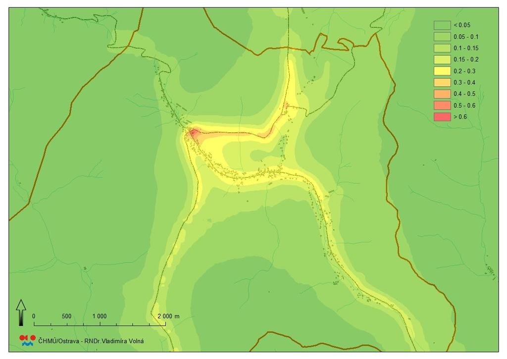 Rozptylová studie pro obec Heřmanovice str. 32 z 41 Obr.