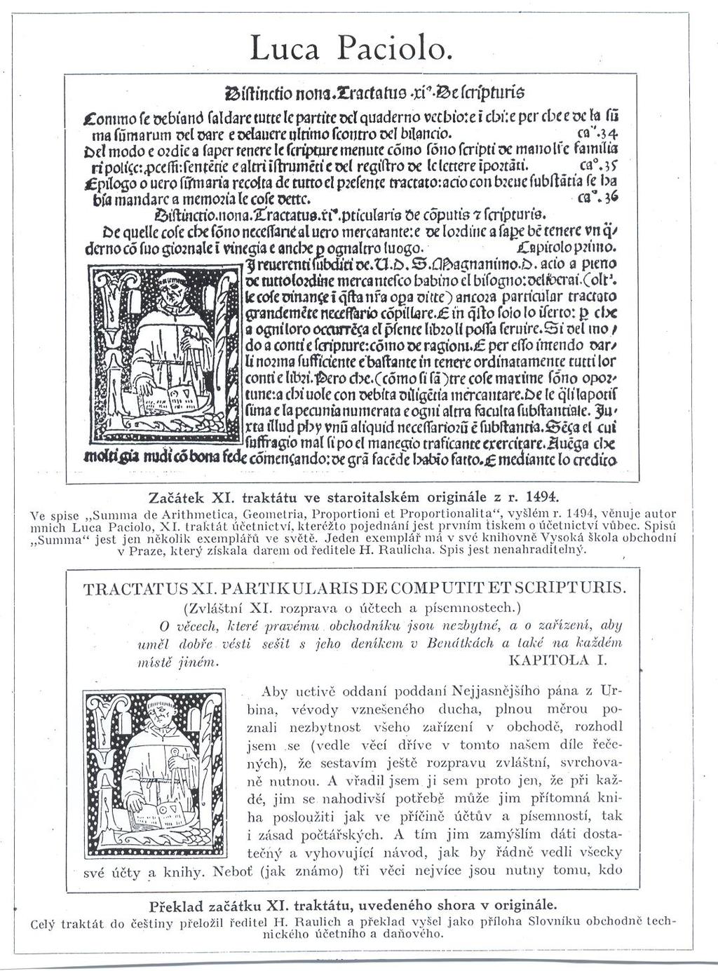 1.4 Podvojné účetnictví Původ účetnictví nazývaného podvojné vidíme v Benátkách, kde roku 1494 italský mnich Luca Pacioli, matematik,