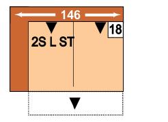 18 2SLST 19 2SRST 146 87 115 2-sedák s nastavením hloubky sedu s úložným prostorem, područka