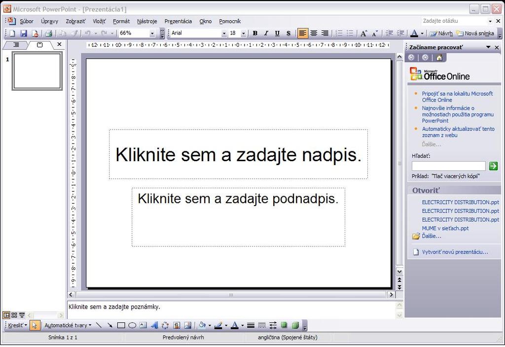 Poznámky 1 Základy aplikácie PowerPoint Microsoft PowerPoint (ďalej len PowerPoint) je grafický program na tvorbu prezentácií.