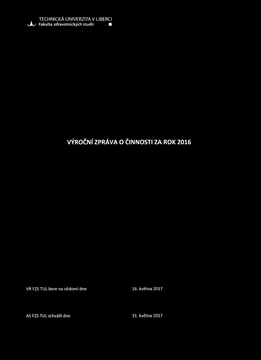 FZS TUL bere na vědomí dne 16.