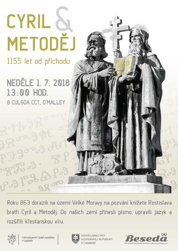 Bližší informace o plánovaných akcích se dozvíte na naší Facebookové či internetové stránce www.beseda.org.au. Pozvánky jsou též rozesílány e-mailem. Pokud je nedostáváte, napište nám na info@beseda.