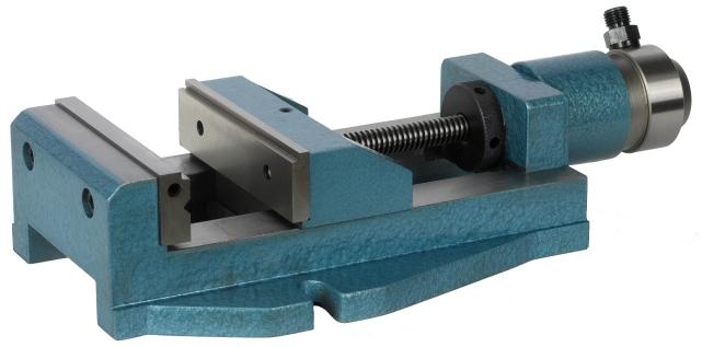 operating covered main screw moving jaw with longitudinal and traverse prism Clamping force: air pressure 0, MPa.