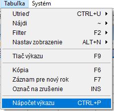 Pomocou F4 sa dostanete do vnútra výkazu, kde môžete uskutočniť zmeny. Ak je výkaz správny treba zadať cestu pre uloženie xml súboru, alebo vytlačiť dokument v PDF.