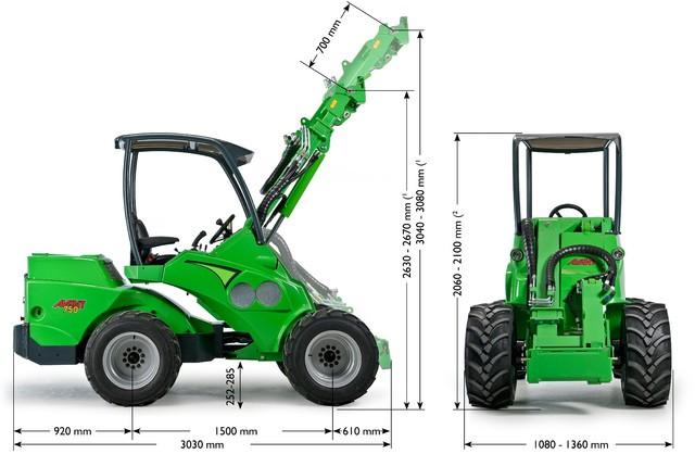 19 Avant - série 700 Avant 745 Avant 750 755i 760 i Motor Kubota V2403 Kubota V2403 Kohler KDI Kohler KDI Počet válců/chlaz.