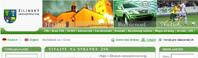 GIS pre Žilinský samosprávny kraj GIS ŽSK - navrhnutý a vytvorený za účelom uchovávania, poskytovania a prezentácie geografických/priestorových údajov (územný plán, nehnuteľný majetok a