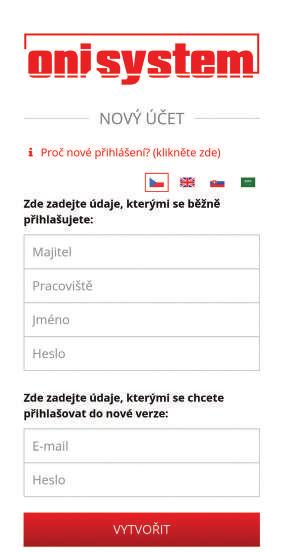 Do odpovídajících polí registračního okna vepište všechny požadované údaje. Ujistěte se, že jsou všechny informace správné a potvrďte registrace klepnutím na VYTVOŘIT.