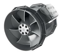 Prio 250 EC Kruhový potrubní ventilátor s EC motorem Nová velikost 250 Regulovatelné otáčky signálem 0-10V Minimální