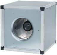 MUB-EC-Poti Radiální potrubní ventilátor s EC motorem Regulovatelné otáčky 0-100% Integrovaný potenciometer pro