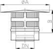 Schiedel Tloušťka stěny 0,6 mm, (Ø 130-700mm), tloušťka izolace 50 mm, univerzální 1) světlý Ø v mm 130 150 180 200 33 Přechodový díl PPL - (bez spony) Objednací číslo SAP 112413 105038 105039 105040