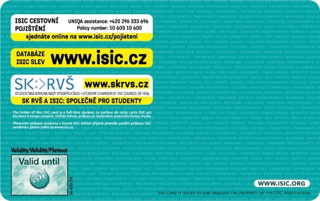 studenta ISIC