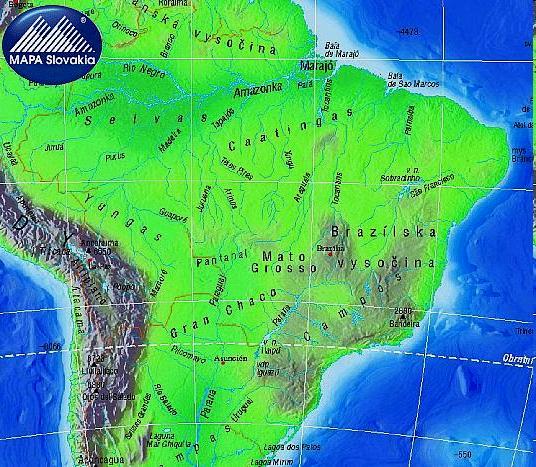 Gran Chaco (), Campos (), Matto