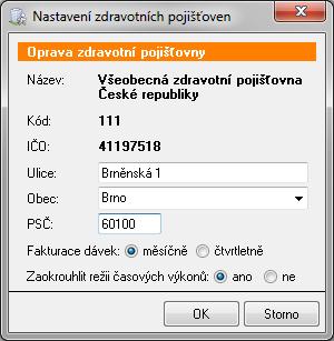 Pomocí tlačítek Přesunout nahoru a Přesunout dolů si můžete měnit pořadí, ve kterém se budou výkony nabízet při pořizování v realizaci.