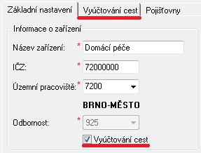 Vyberte ze seznamu Územní pracoviště (tuto informaci najdete na smlouvě) a Odbornost, kterou máte nasmlouvanou.