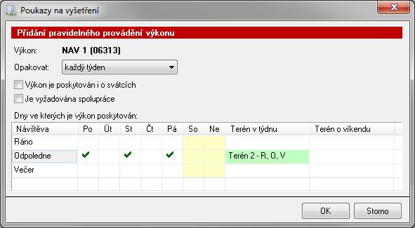 TIP: Při zadávání poukazu typu ORP (tlačítkem Přidat nebo Kopie ) nebo při změně typu poukazu program automaticky načítá stupeň příspěvku na péči z karty klienta ze sekce Osobní údaje a záložky Další