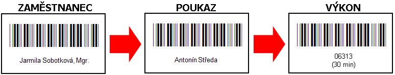 Tyto terminály snímají čárové kódy a ukládají si informace do vnitřní paměti. Jednou za čas se terminál vloží do komunikačního stojanu a nasbíraná data se přenesou do počítače přímo na karty klientů.