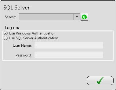 Vyberte metodu autentizace (v závislosti na nastavení Serveru), uživatelské jméno a heslo, pokud je požadováno. Potvrďte zeleným zatržítkem a pokuste se o spojení.