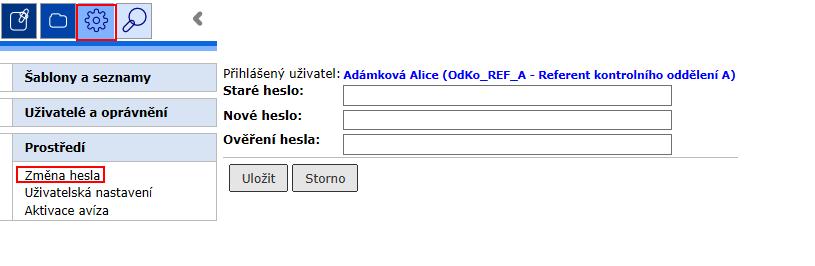 Úprava uživatelského prostředí 8.1. Úprava uživatelského prostředí Uživatel si může do určité míry přizpůsobit vzhled a chování aplikace e-spis.