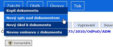 Referent Celý spis nebo v něm vložené vybrané dokumenty, které mají elektronickou přílohu, je možné zveřejnit pro následné nahlížení oprávněnými osobami, které nemají přístup do spisové služby. 4.3.1.