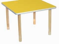 73 cm 73 cm Dřevěné stoly Pastelový stůl - obdélník.