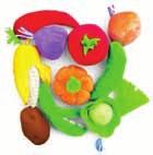 ........ 1 120 Kč Plyšová zelenina Sada obsahuje 13 ks zeleniny - Dýně, cibule, brambor, okurka, paprika, lilek, mrkev, salát, kukuřice, pórek,