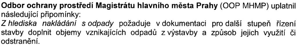 Požaduje, aby byla vypracována studie dopravního režimu, která posoudí kapacitu køižovatky ul. Kolbenova - K Hutím, navrhne optimální stavební stav a umožní reagovat i na výhledovou intenzitu.