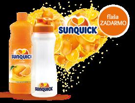 Sunquick pomaranč 58 ml + fľaša zadarmo 1 bal.