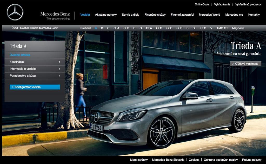 Zoznámte sa s vozidlami Mercedes-Benz. Navštívte naše internetové stránky Informácie o vozidlách www.mercedes-benz.sk Informácie o technológiách techcenter.