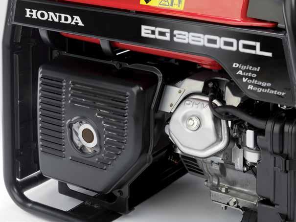 Motory řady GX s rozvodem OHV poskytují elektrocentrálám dostatečnou rezervu výkonu čímž dochází ke značné úspoře paliva při zachování velmi nízké hlučnosti a emisí výfuku i bez